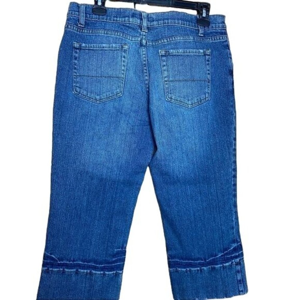 Bisou Bisou Jeans The Stevie Crop Blue Size 12 - Picture 2 of 9
